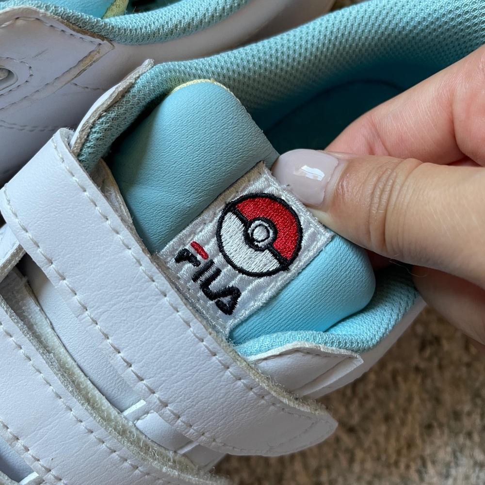FILA X Pokemon Court Deluxe shoes korea exclusive nintendo US 6 blue squirtle - Picture 5 of 13